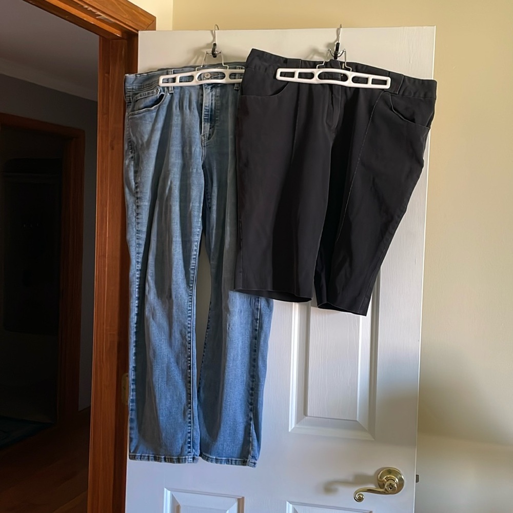 Bundle of two size 16 pants. Levi jeans and Style & Co shorts - Picture 1 of 9